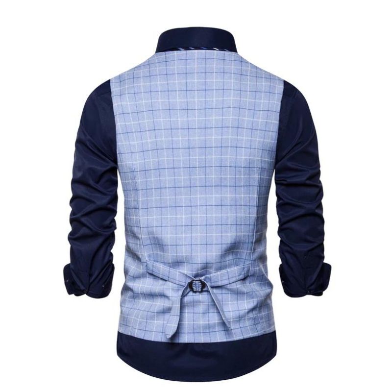 Colete Masculino Xadrez Formal Maximus