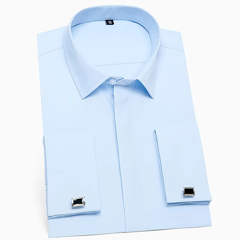 Camisa Social Masculina Punho Duplo Formal Maximus