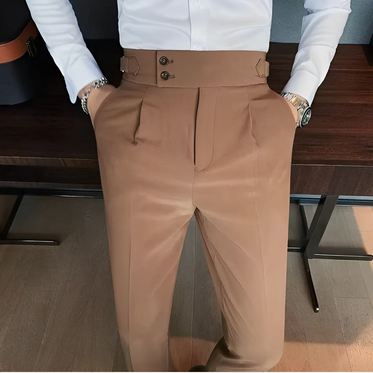 Calça Social Masculina Alfaiataria Dominus V02
