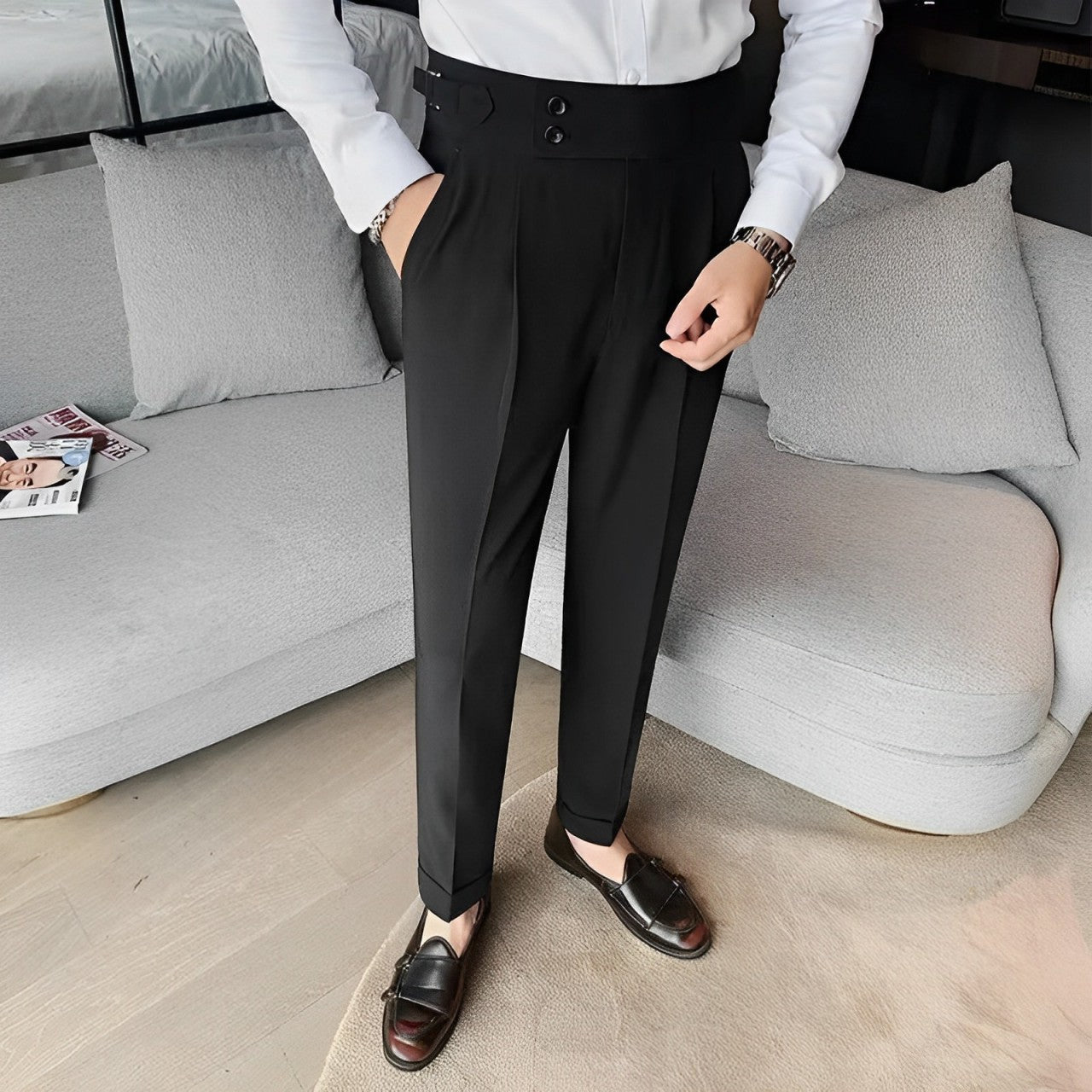 Calça Social Masculina Alfaiataria Dominus V02