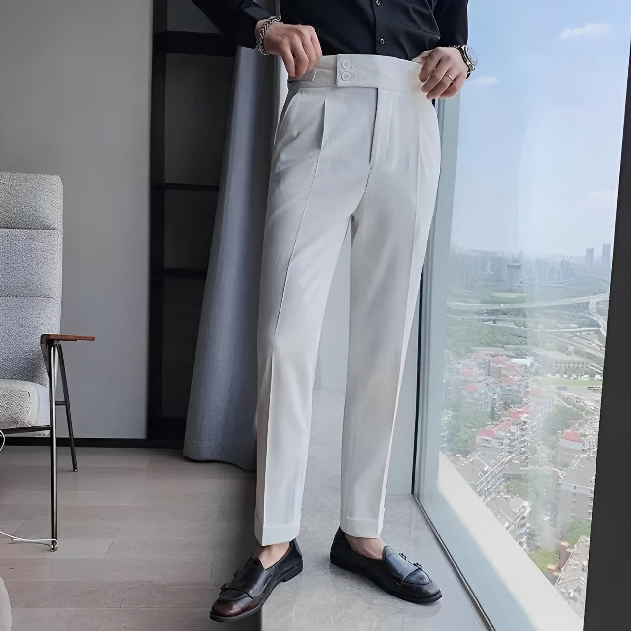 Calça Social Masculina Alfaiataria Dominus V02