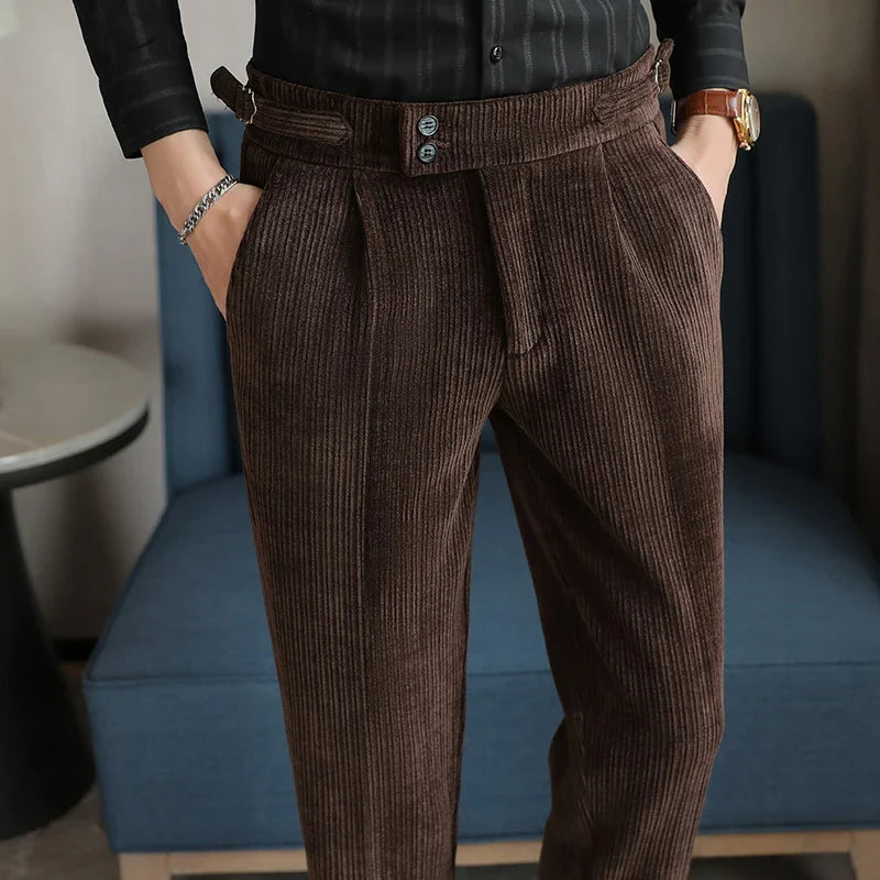 Calça Alfaiataria Masculina Canelada Dominus