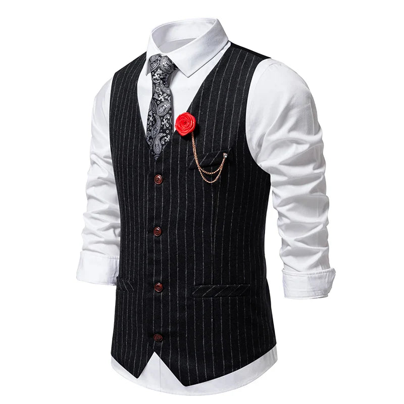 Colete Masculino Risca de Giz Retro Maximus