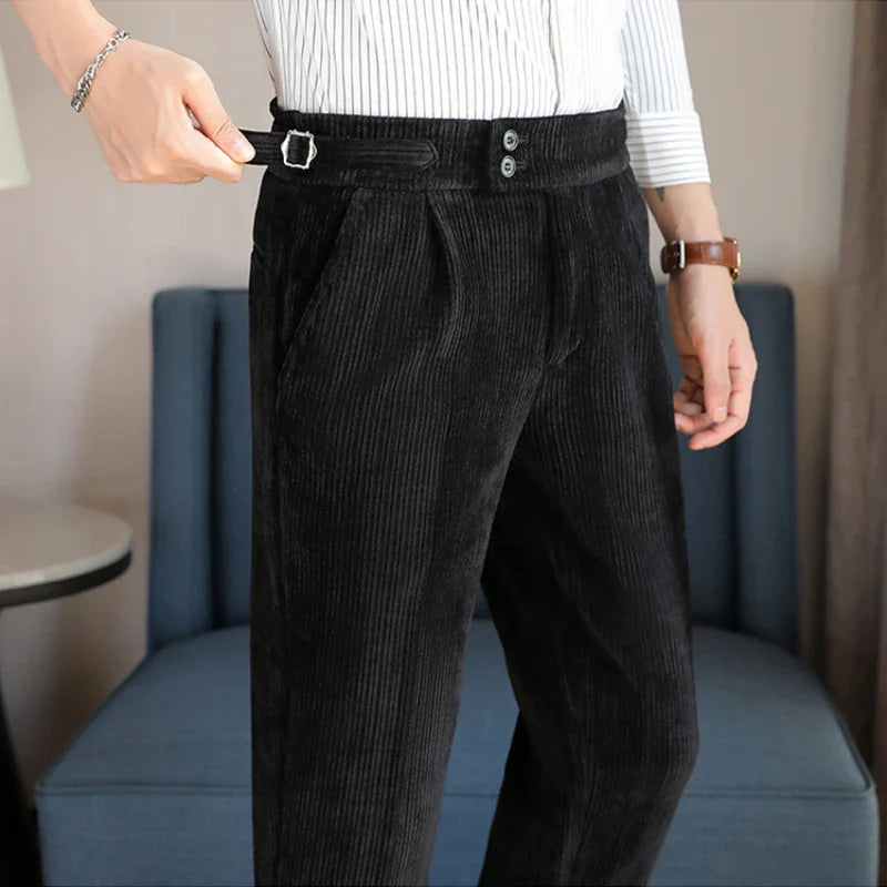 Calça Alfaiataria Masculina Canelada Dominus
