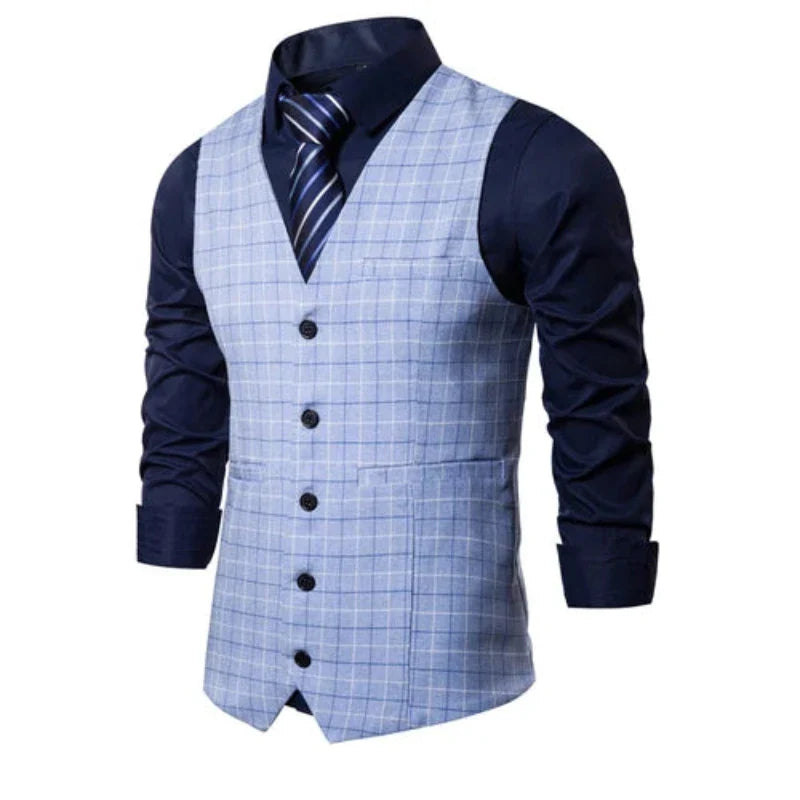 Colete Masculino Xadrez Formal Maximus