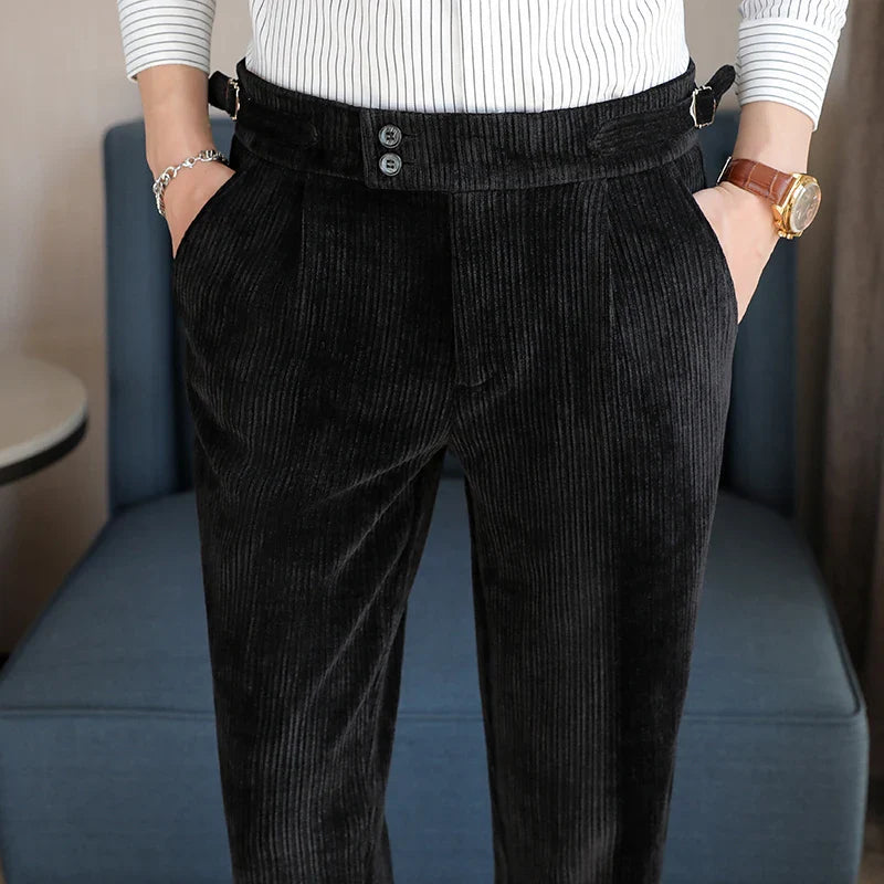 Calça Alfaiataria Masculina Canelada Dominus