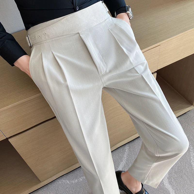 Calça Alfaiataria Masculina Slim Ajustável Dominus