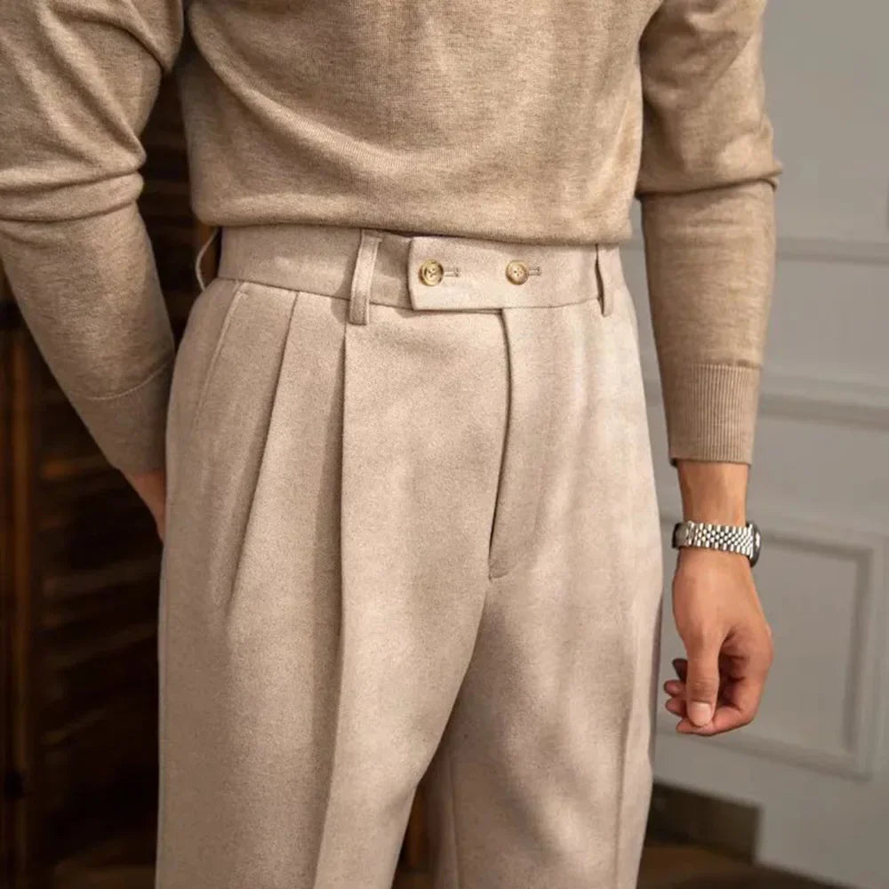 Calça Alfaiataria Masculina Estilo Inglês Dominus
