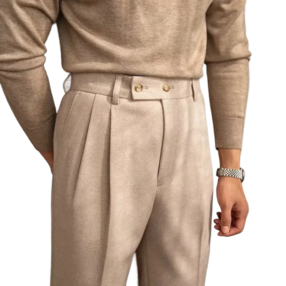 Calça Alfaiataria Masculina Estilo Inglês Dominus