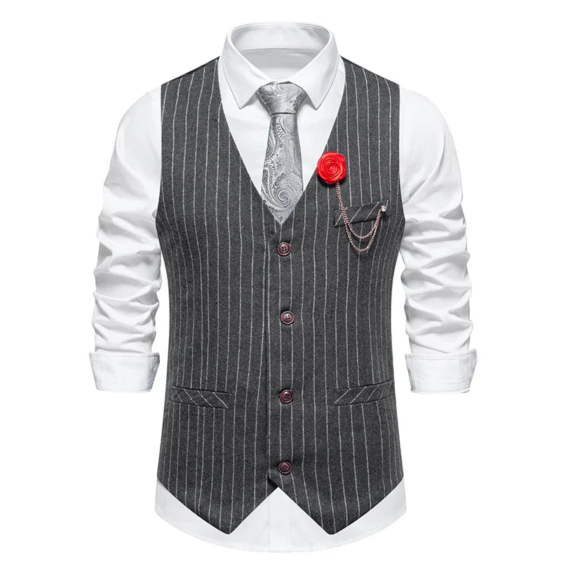 Colete Masculino Risca de Giz Retro Maximus