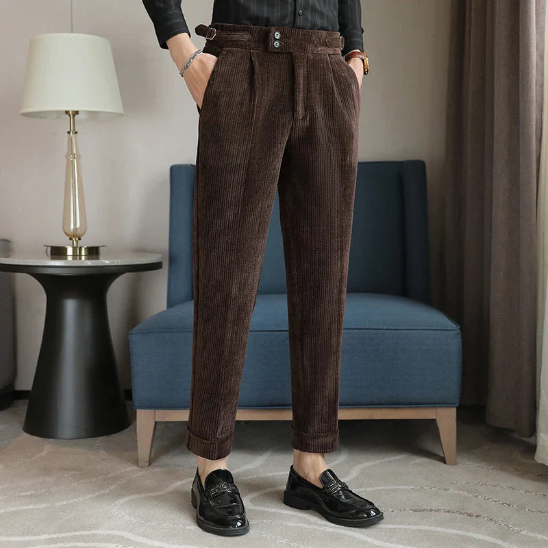 Calça Alfaiataria Masculina Canelada Dominus