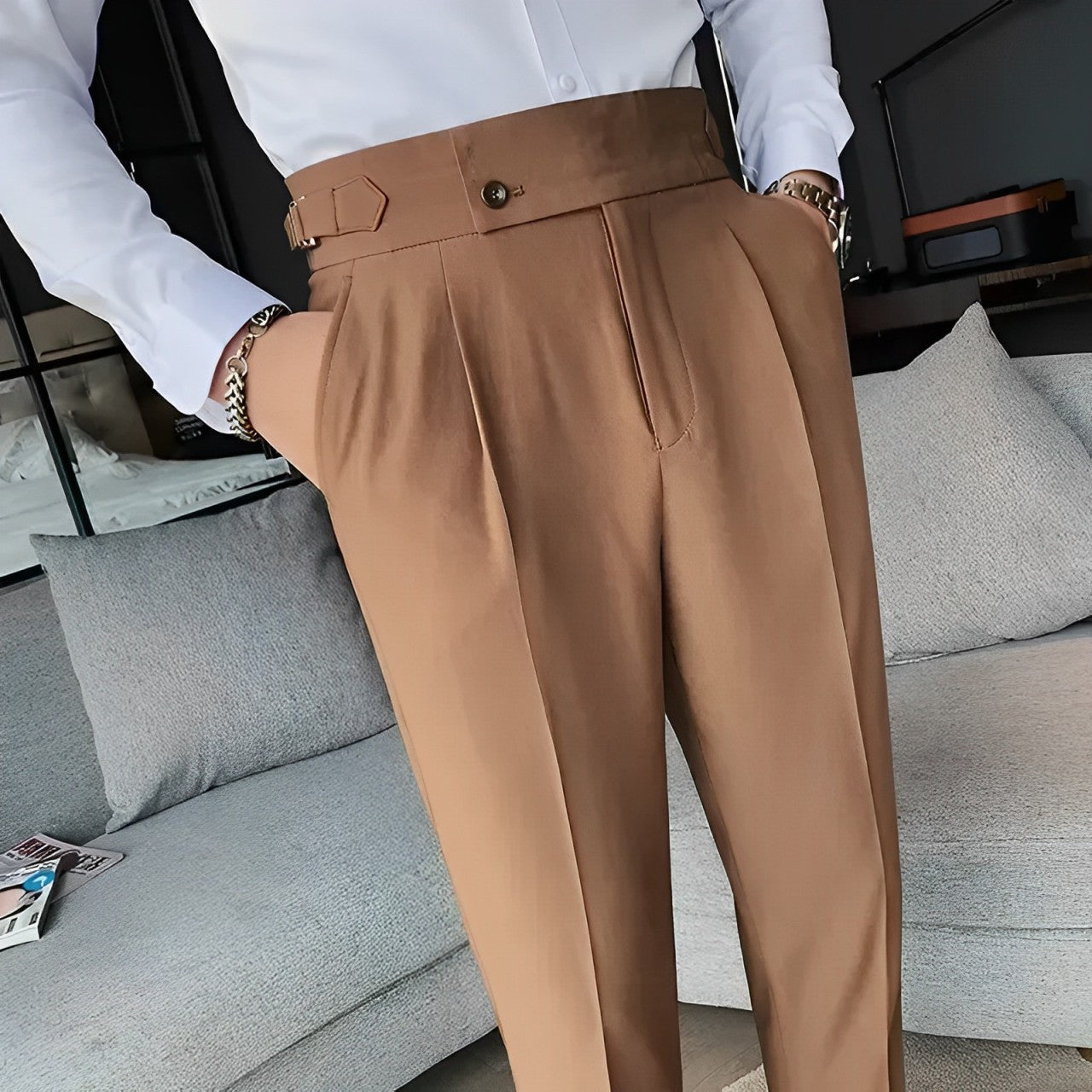 Calça Social Masculina Alfaiataria Dominus V02