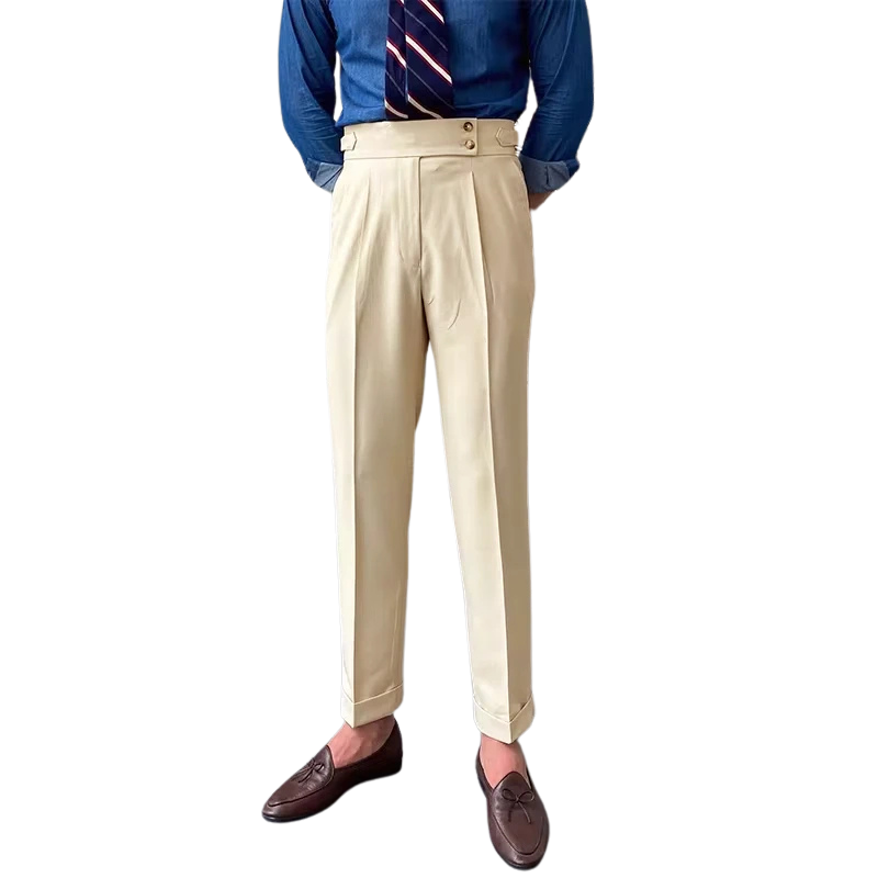 Calça Social Masculina de Alfaiataria Estilo Italiana Dominus